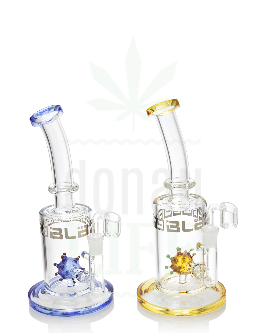 BLAZE GLASS Dab-bubbler 'Virus' | 24 cm