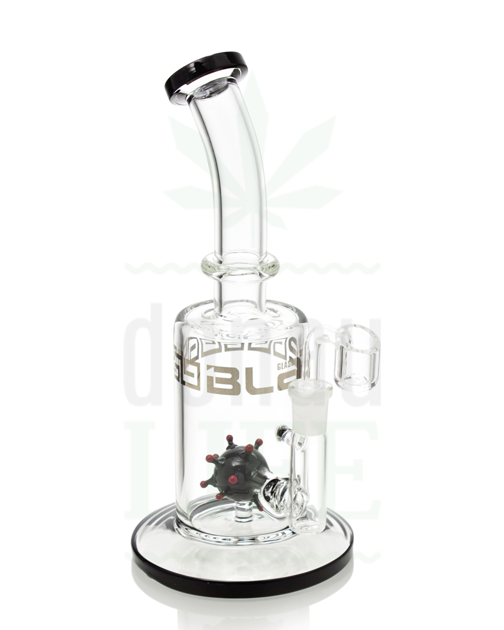 BLAZE GLASS Dab-bubbler 'Virus' | 24 cm