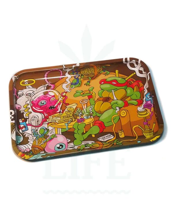 Dunkees Rolling Tray | 'Turtles Pizza'