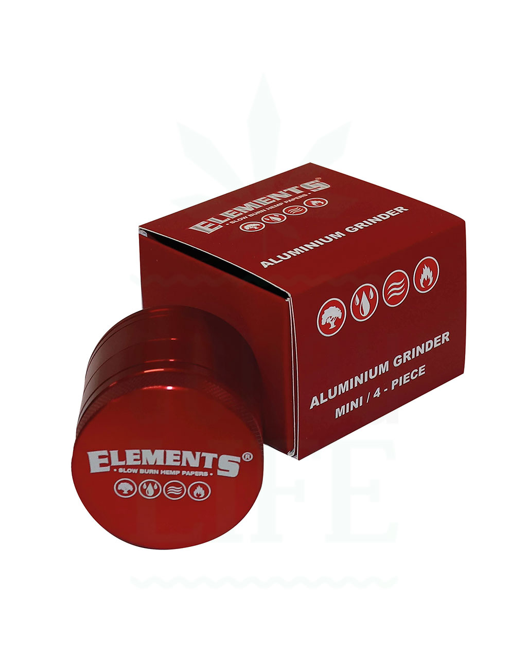 ELEMENTS Aluminium Grinder Rot | 38 - 61 mm