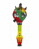 Gasmasken Bong 'Rasta Man' | 23 cm