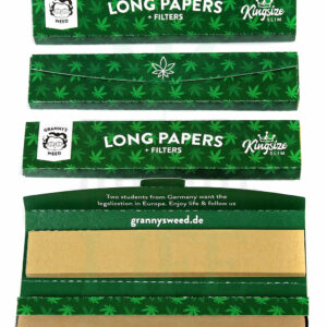 GRANNY´S WEED Kingsize extra Slim Papers + Tips | 36 Blatt