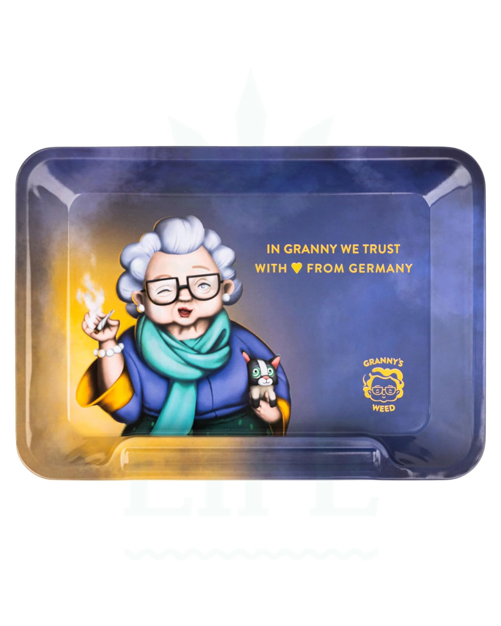 GRANNY´S WEED Rolling Tray | 'In granny we trust 2'