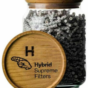 HYBRID Aktivkohle Filter + Zellstoff | 1000 Stück Glas