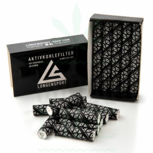LUNGENSPORT Slim Aktivkohlefilter 20 Stück | 7 mm