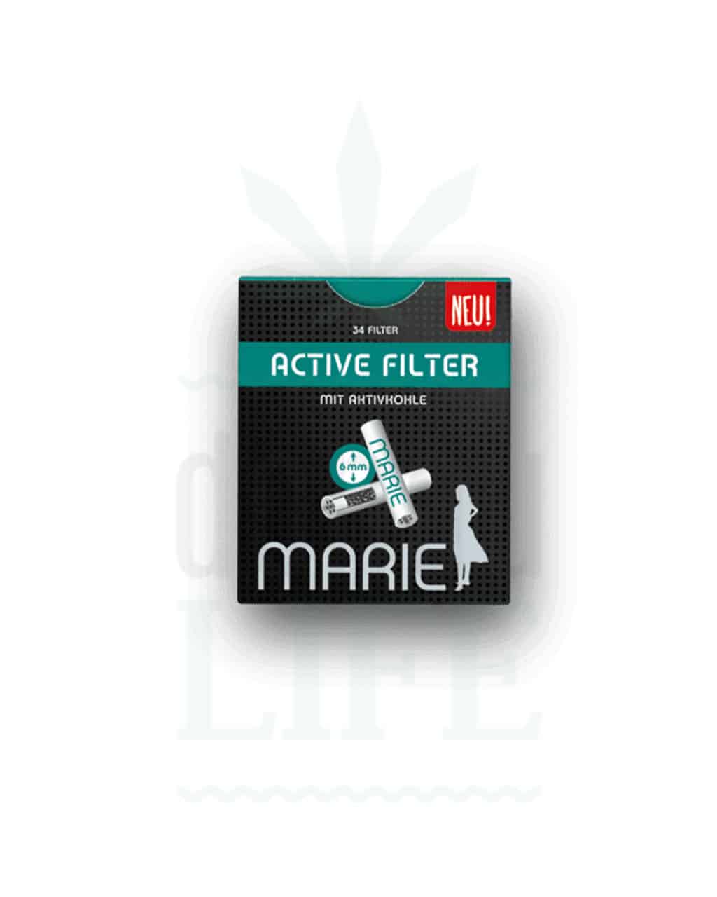MARIE Aktivkohlefilter 6 mm | 34 Filter