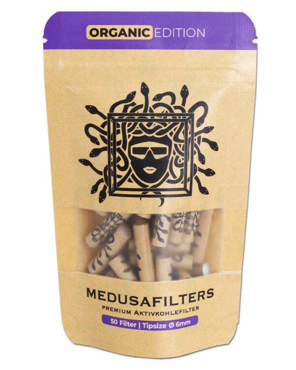 MEDUSA FILTERS Aktivkohlefilter 6 mm 'Organic Edition' | 50 Filter