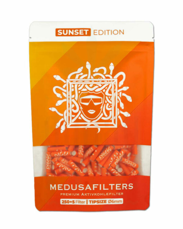 MEDUSA FILTERS Aktivkohlefilter 6 mm 'Sunset Edition' | 250 Filter