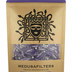 MEDUSA FILTERS Aktivkohlefilter 6 mm 'Violett Edition' | 1000 Filter