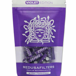 MEDUSA FILTERS Aktivkohlefilter 6 mm 'Violet Edition' | 50 Filter