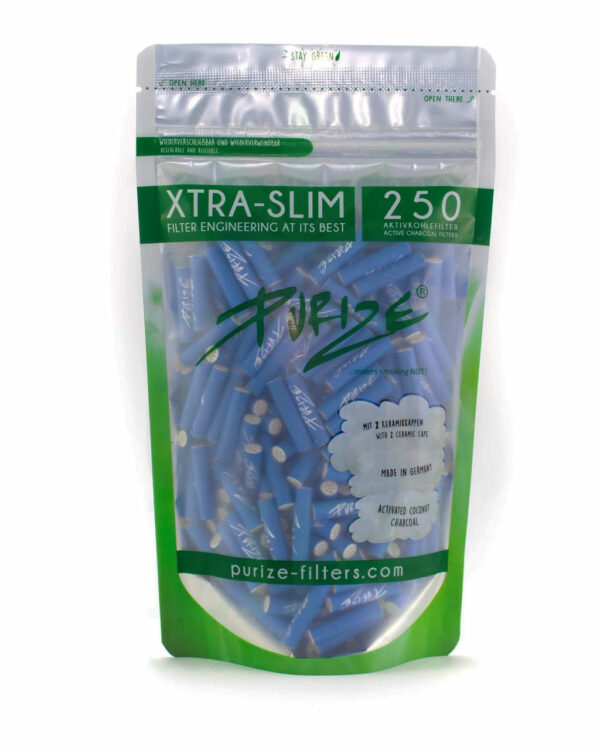 PURIZE® XTRASlim Aktivkohlefilter 250 Stück