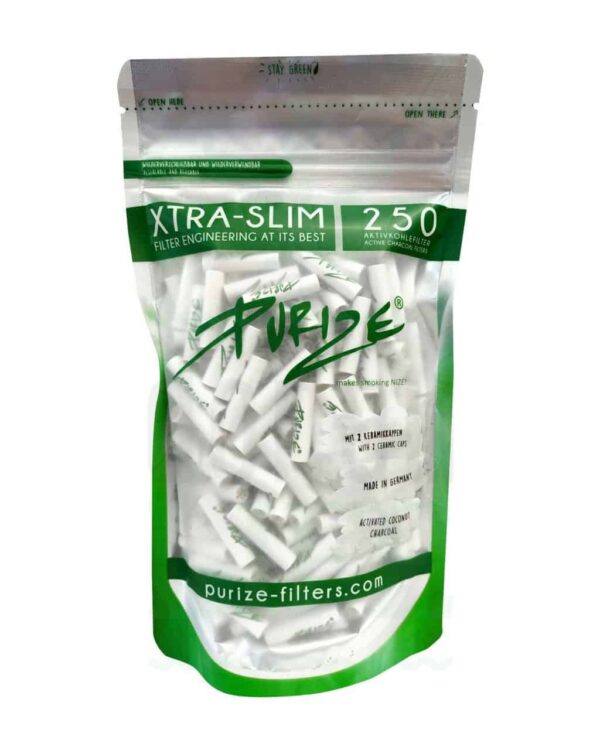 PURIZE® XTRASlim Aktivkohlefilter 250 Stück