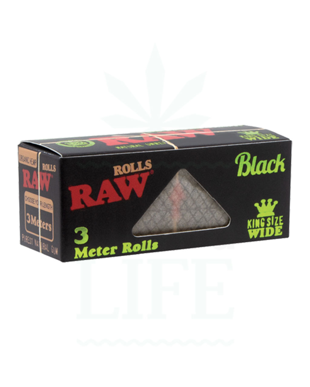 RAW Black Classic / Organic Hemp Rolls Kingsize | 3 m