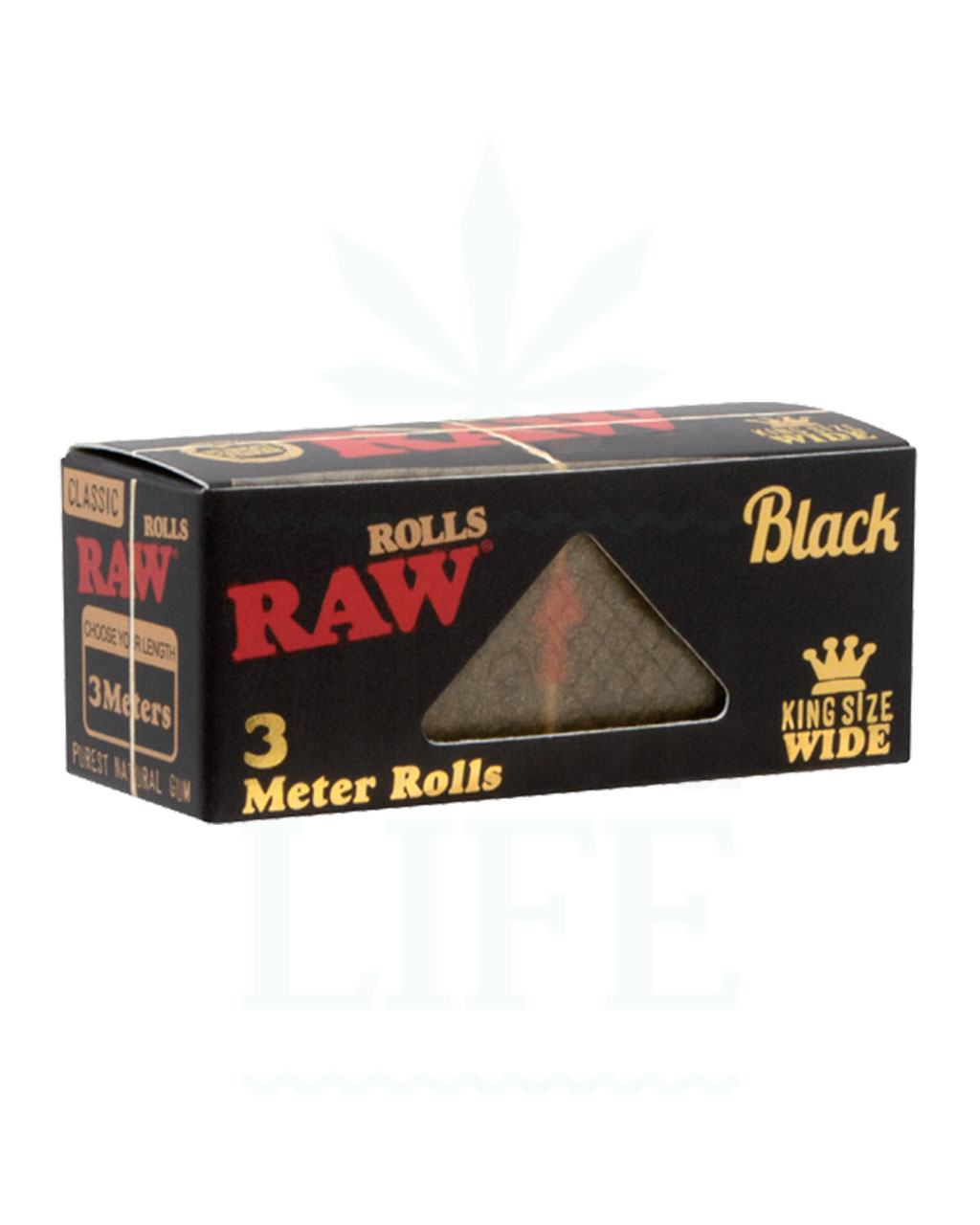 RAW Black Classic / Organic Hemp Rolls Kingsize | 3 m