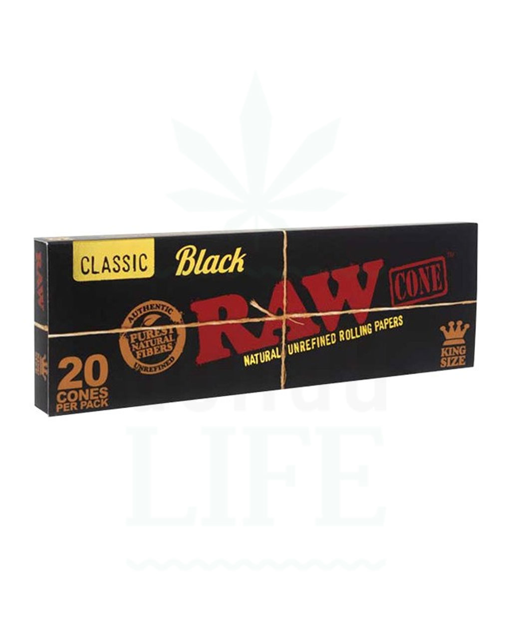 RAW Classic Black Cones King Size | 20 Stück