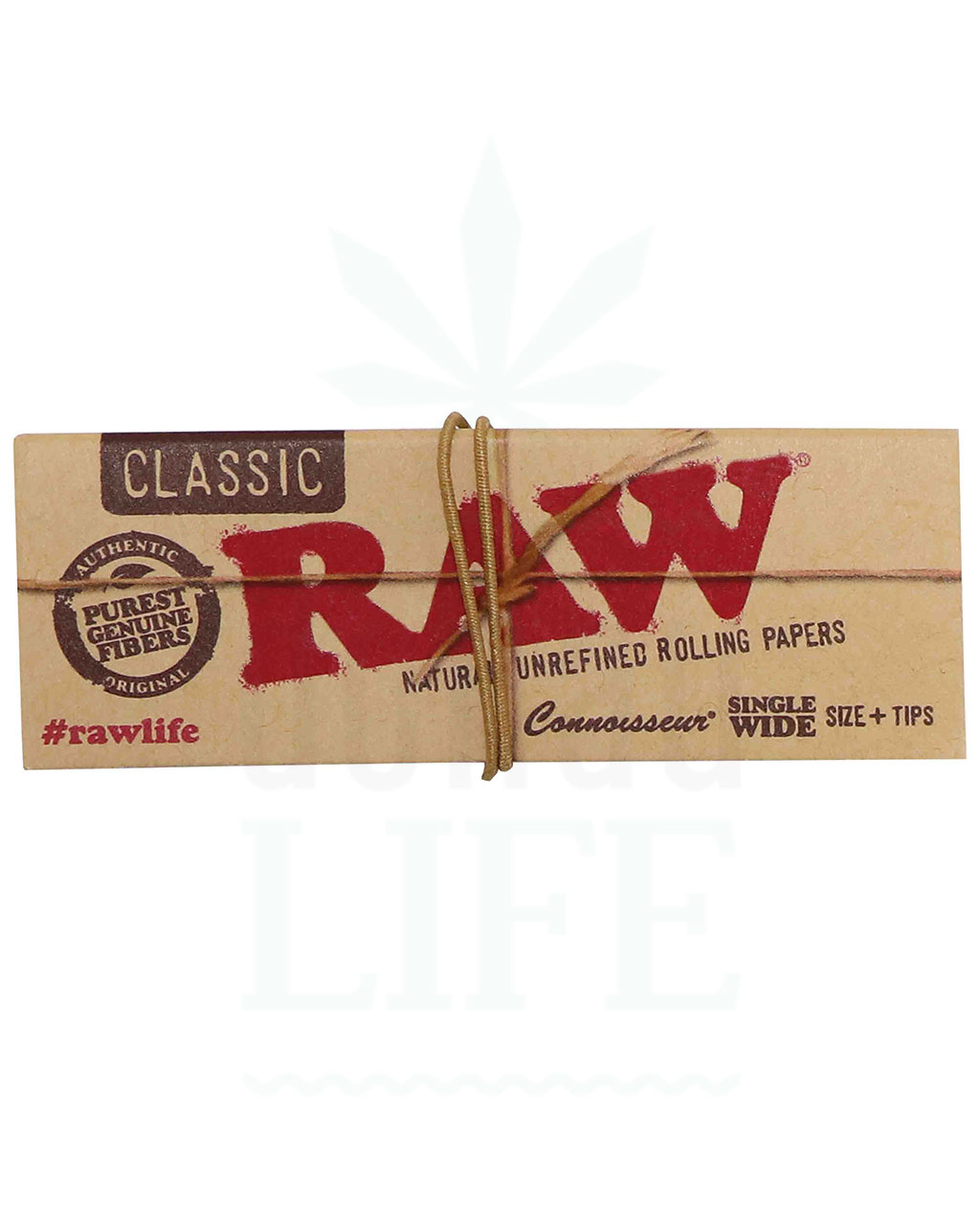 RAW Classic Single Wide Papers + Tips | 50 Blatt