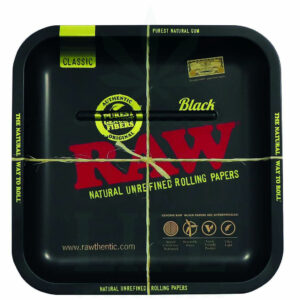 RAW Rolling Tray quadratisch | 'Black Hemp'