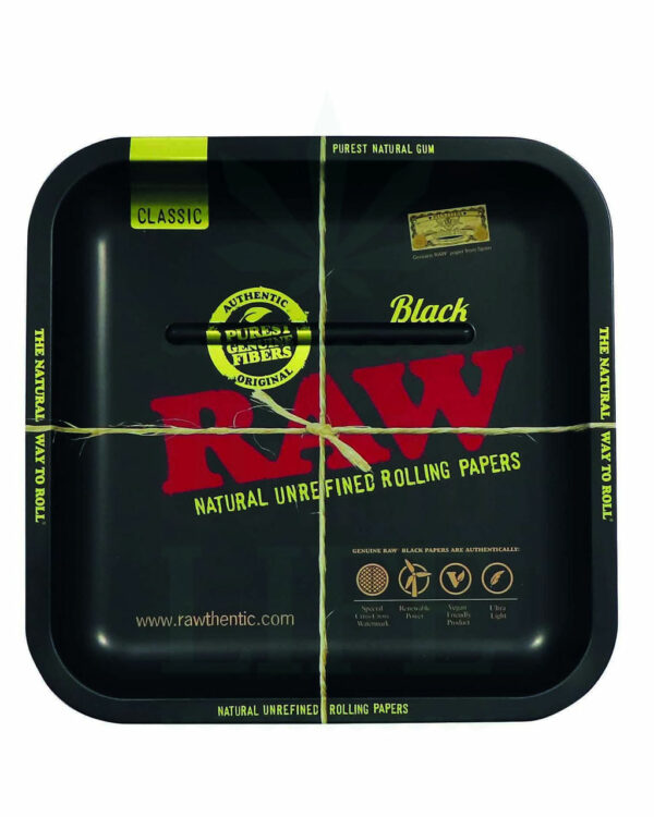 RAW Rolling Tray quadratisch | 'Black Hemp'