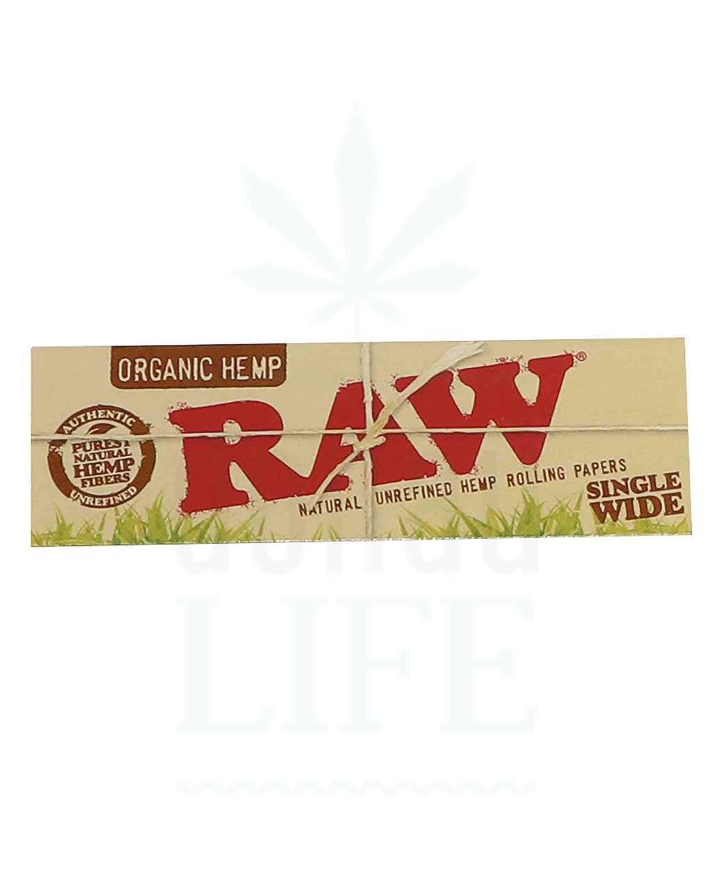 RAW Organic Hemp Single Wide Papers | 50 Blatt