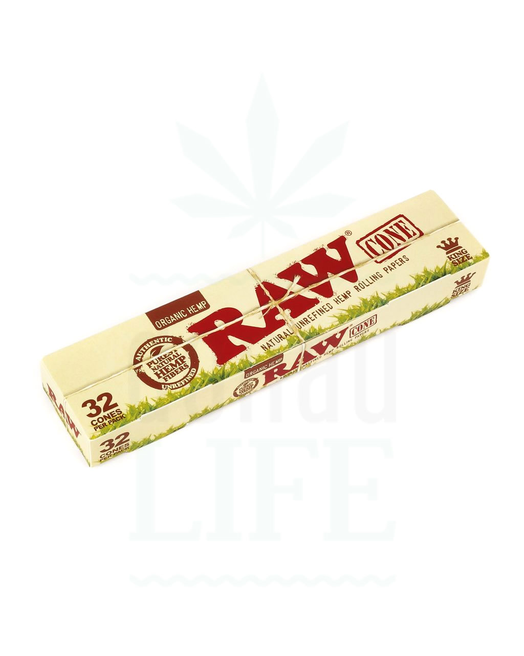 RAW Organic Hemp Cones King Size | 32 Stück