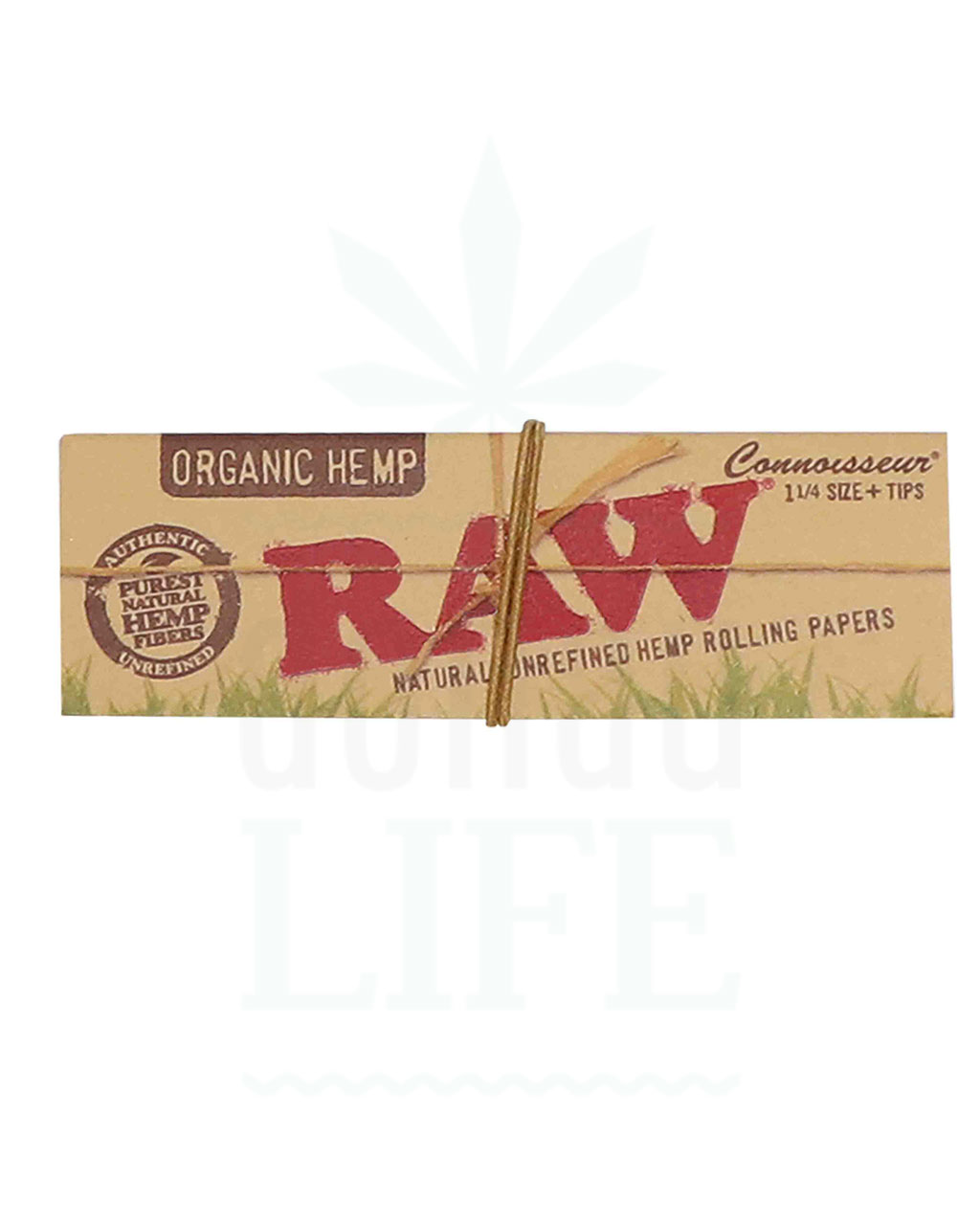 RAW Organic Hemp 1 1/4 Papers + Tips | 50 Blatt