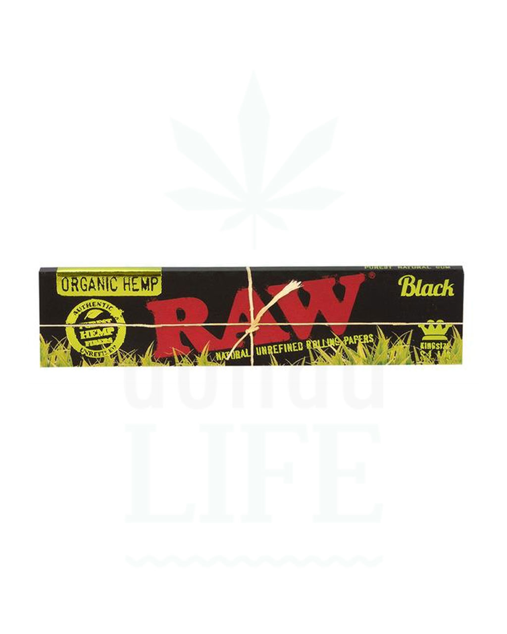 RAW Black Organic Hemp KSS Papers | 32 Blatt