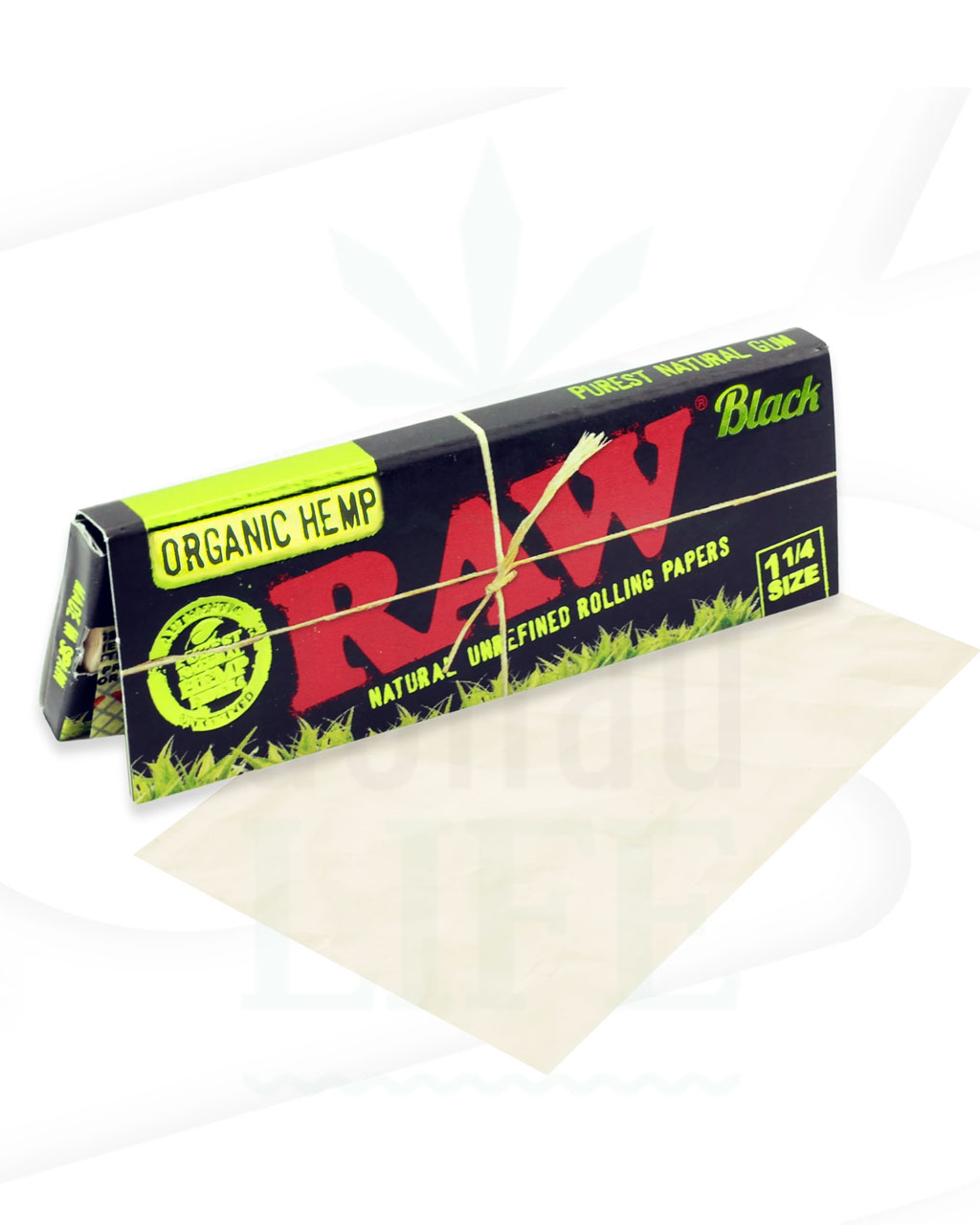 RAW 'Black' Organic Hemp Regular Papers | 50 Blatt