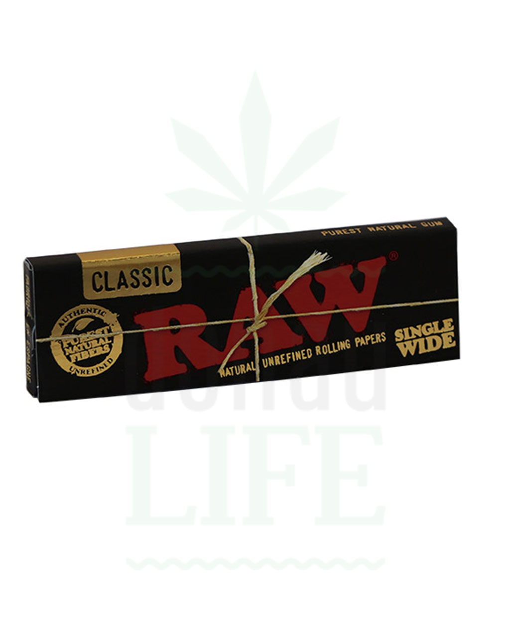 RAW 'Black' Classic Single Wide Papers | 50/100 Blatt