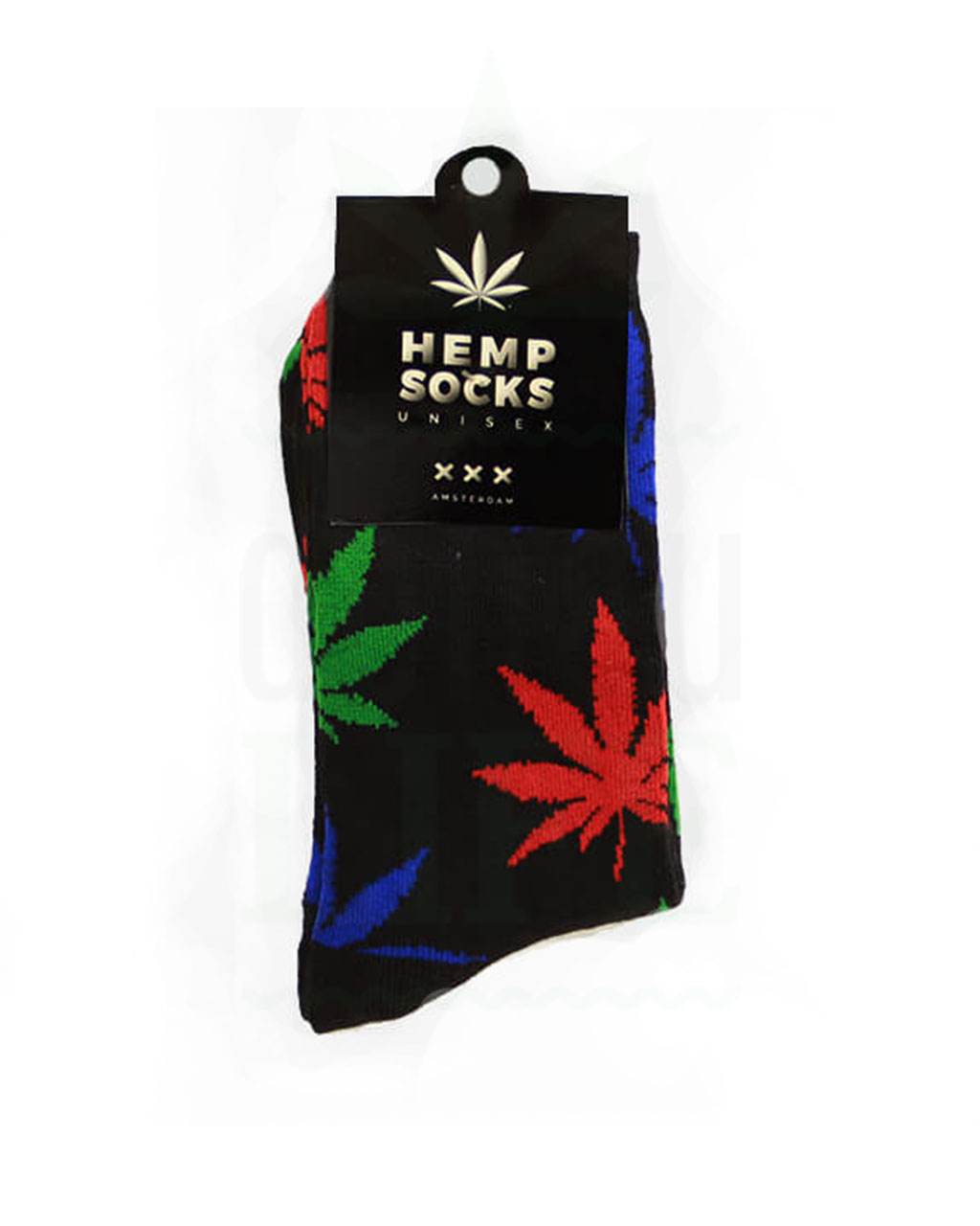 XXX AMSTERDAM Socken 'Weed leafs' | 22/40 cm