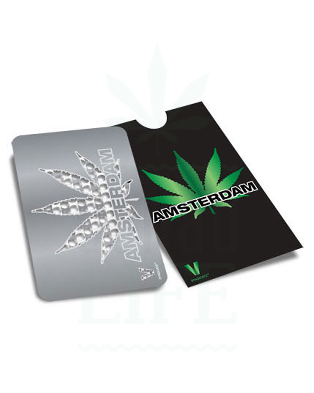 V SYNDICATE Grinder Card 'Amsterdam Leaf' | Kreditkarten Format