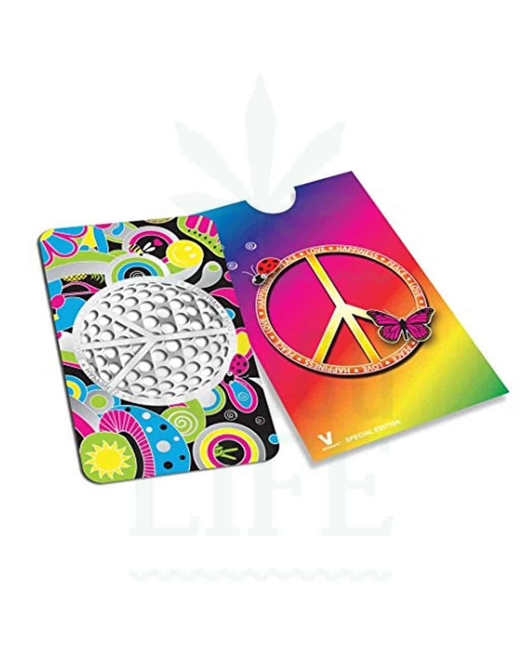 V SYNDICATE Grinder Card 'Peace' | Kreditkarten Format