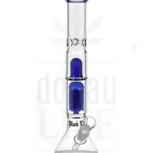 BLACK LEAF ICE-Bong 'Blue Edition' mit 6-Arm Percolator | 38 cm