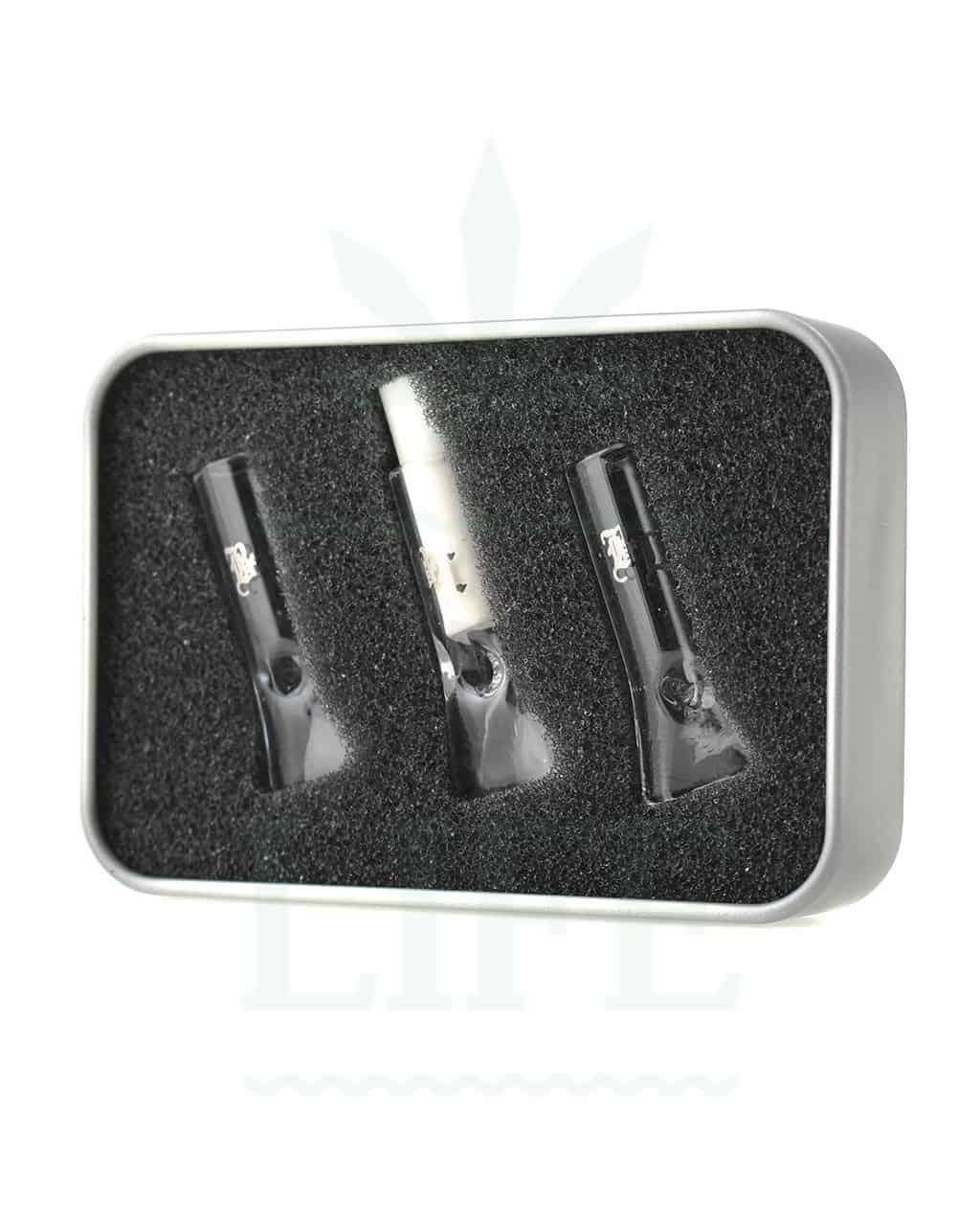 BLACK LEAF Glas Tips 3er Set 7mm