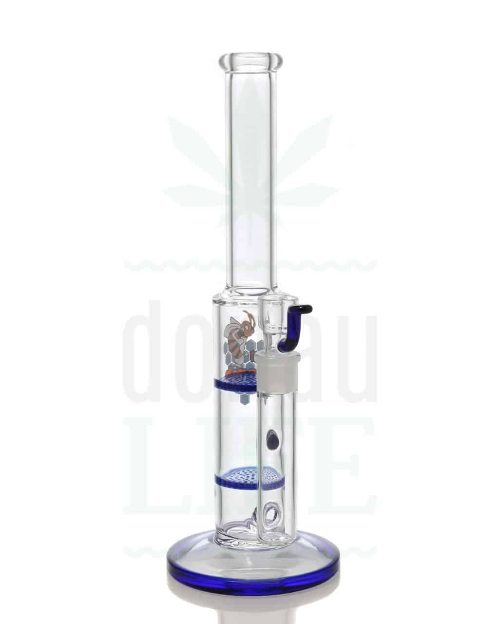 BLACK LEAF Bubbler 'Double Honeycomb' blau | 32 cm