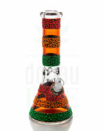 BLACK LEAF Beakerbong 'Trippy Rasta'| 32 cm