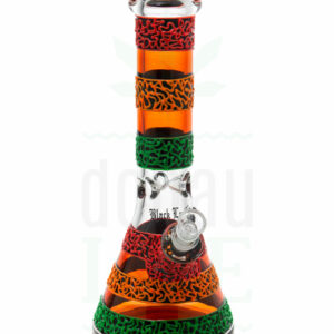 BLACK LEAF Beakerbong 'Trippy Rasta'| 32 cm