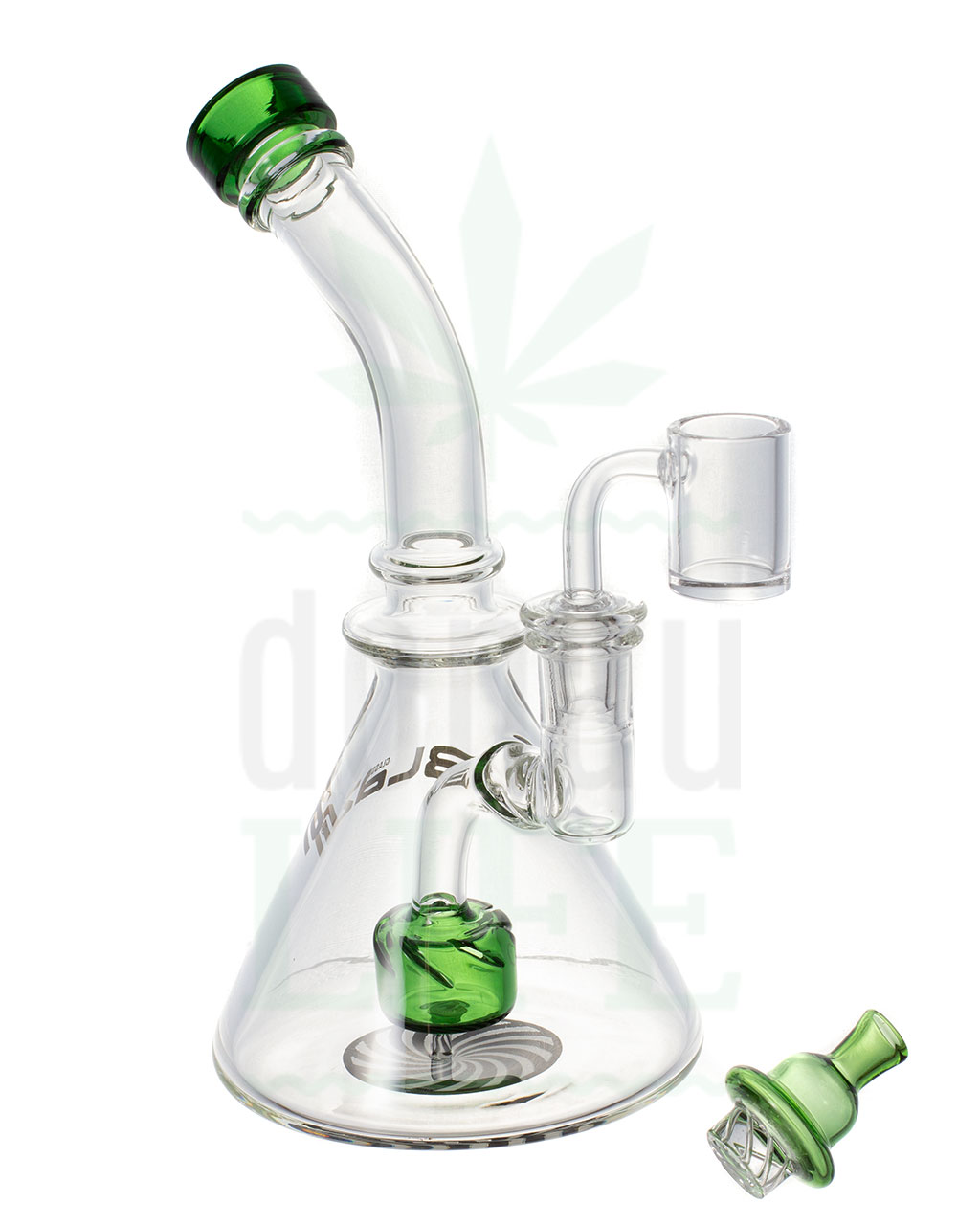 BLAZE GLASS Recycler 'little boy' | 22 cm