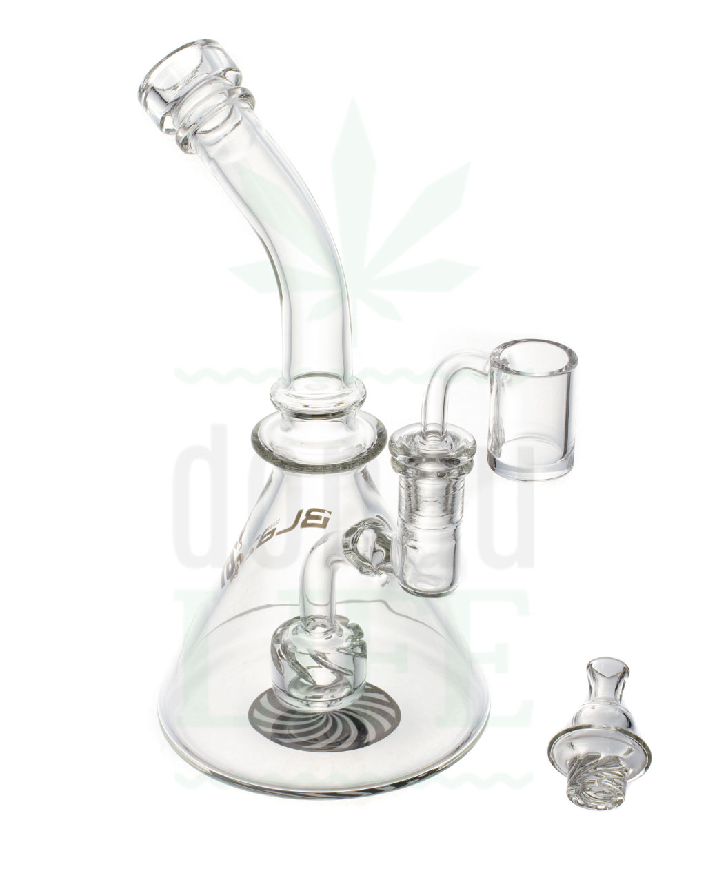 BLAZE GLASS Recycler 'little boy' | 22 cm