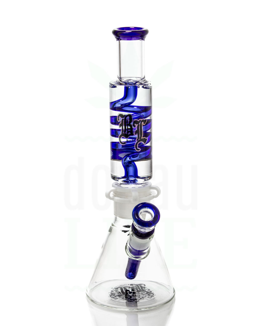 BLAZE GLASS Steckbong mit Kühlspirale 'Helix' | 32 cm