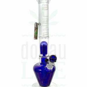 BLAZE GLASS Beakerbong 'blue cheese'  6-Arm Percolator + Clipper Halterung | 45 cm