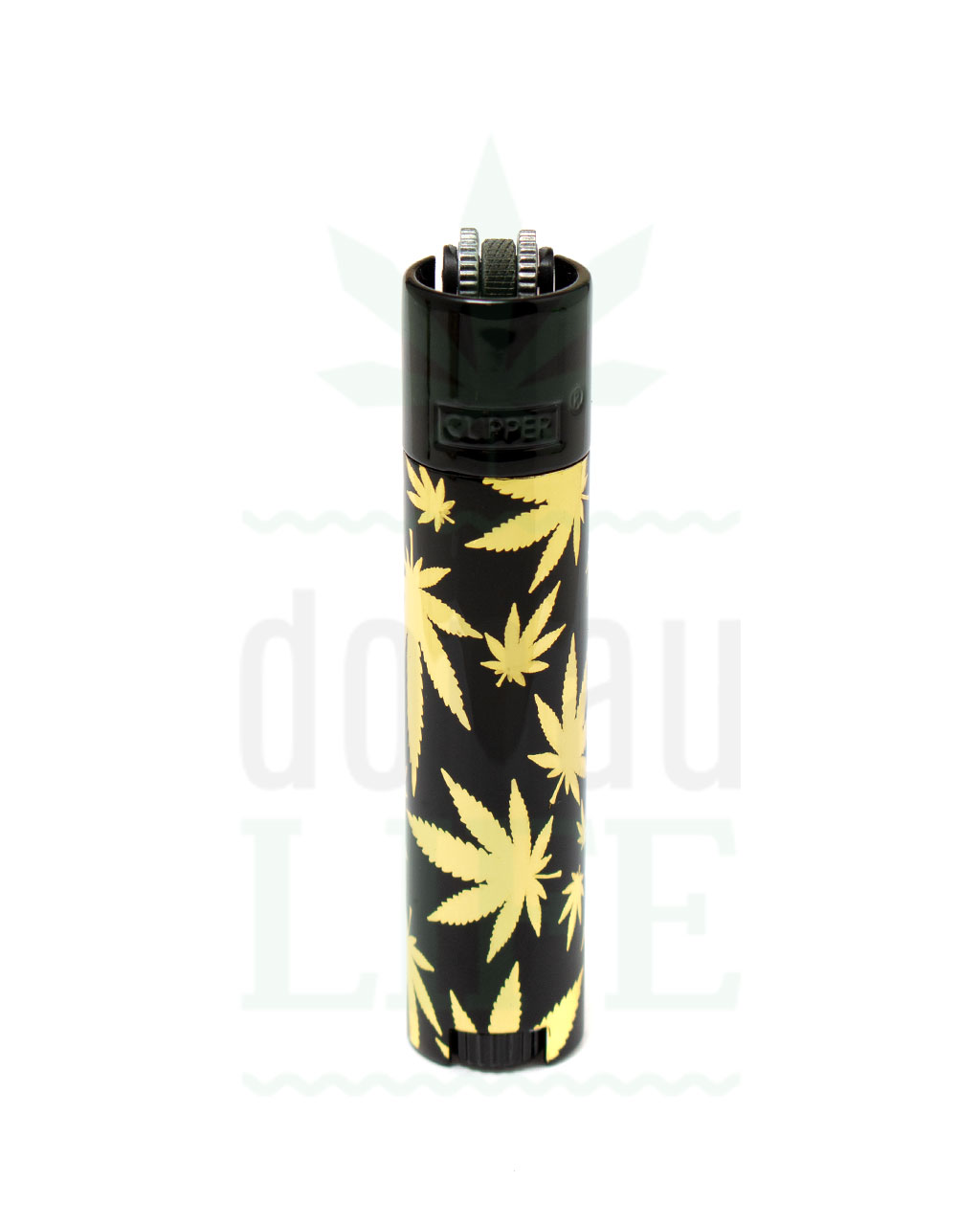 CLIPPER Metall Feuerzeug 'Gold Leafs'