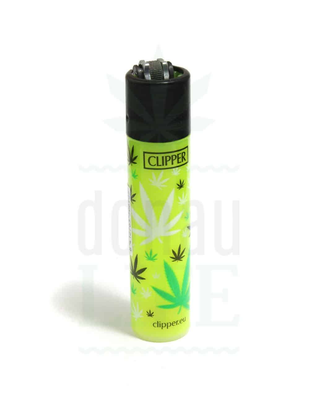 CLIPPER Bong Feuerzeug 'Weed Leafs'