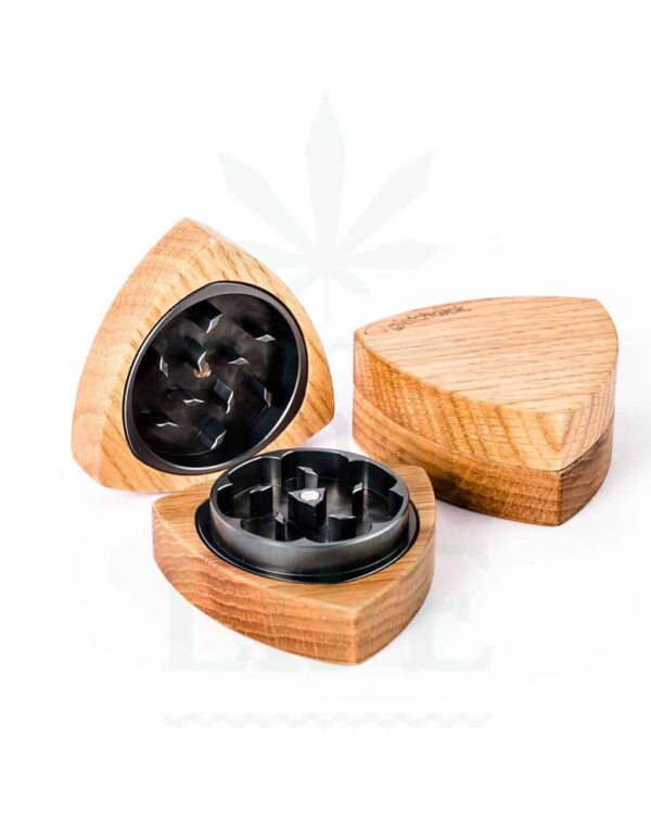 GLEICHDICK Premium Grinder 2-teilig Holz | Ø 42 mm