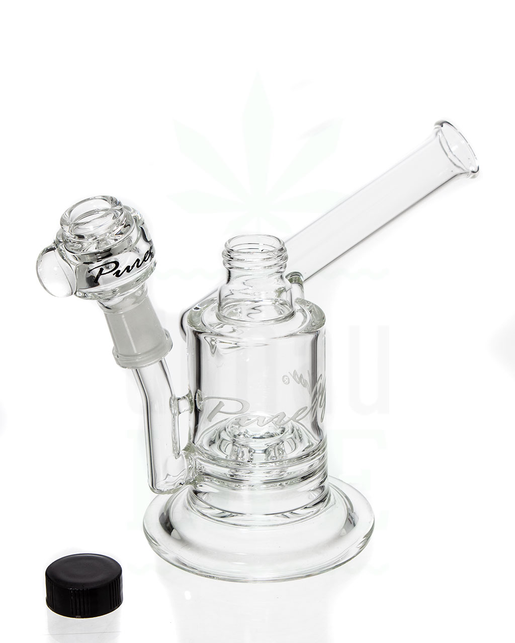 PURE GLASS Bubbler 'Magma' mit Ringpercolator | 15 cm