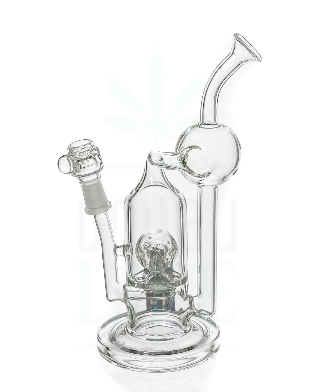 PURE GLASS Dabrig 'Solaris' mit Inline Recycler | 19 cm