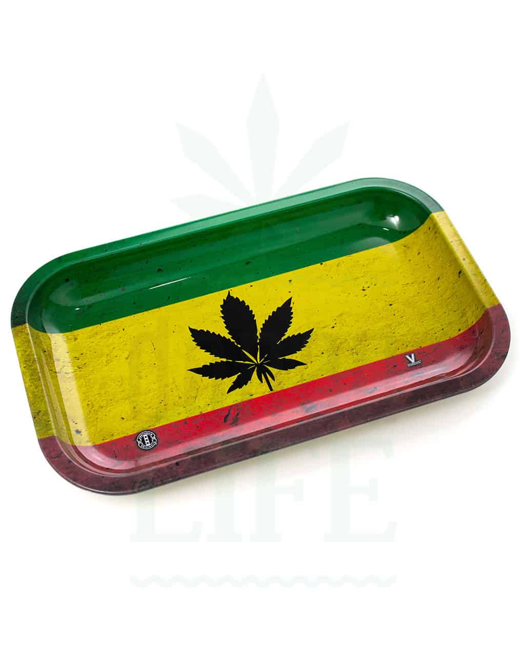 V SYNDICATE Rolling Tray | 'Rasta Flag'