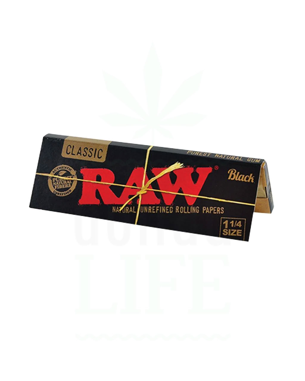 RAW Black Organic Hemp 1 1/4  | 50 Blatt