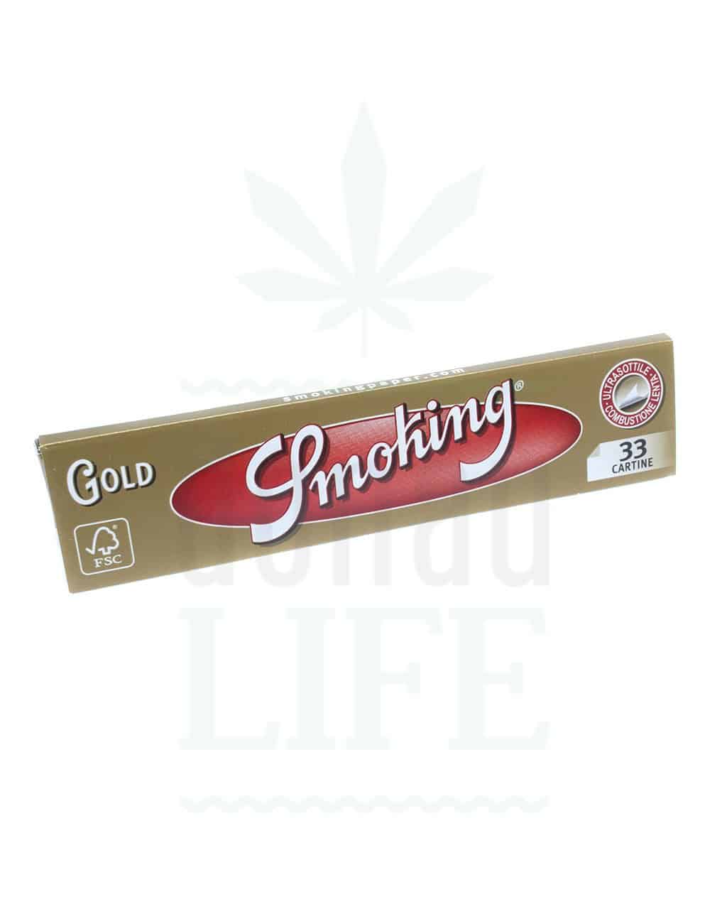 SMOKING 'Gold' KSS Papers | 33 Blättchen